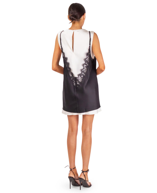 Audrey Layered Lace Mini Dress