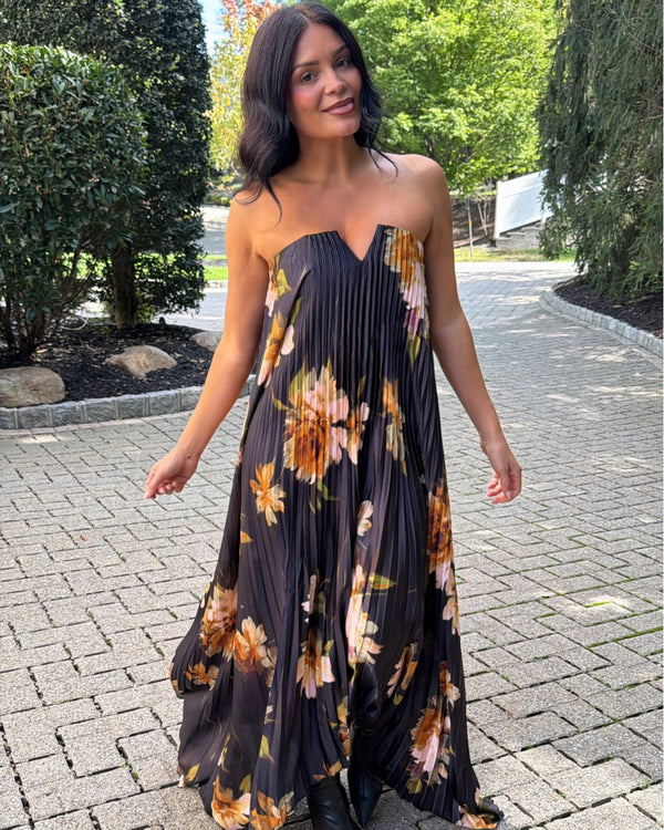 Gwen Pleated Maxi Dress