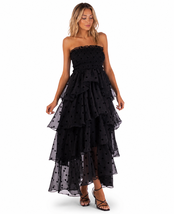 Luna Ruffle Maxi Dress