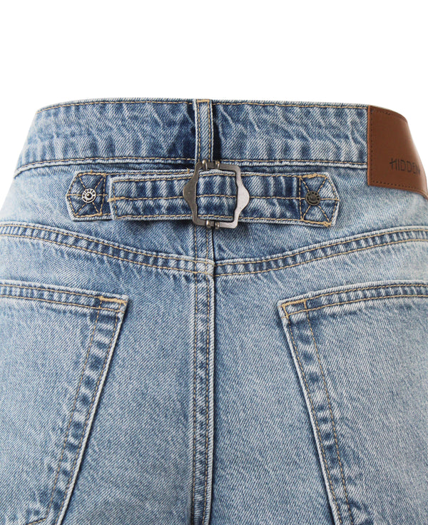 Nicole Denim Barrel Shorts