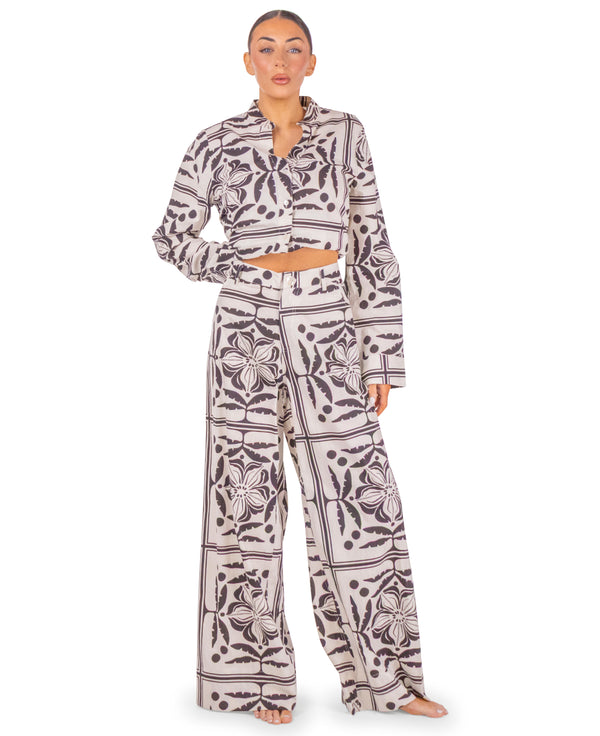 Zoey Set Pattenered Pants