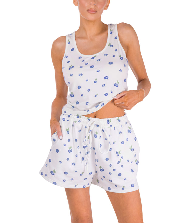 Brooke Blueberry Sweatshorts