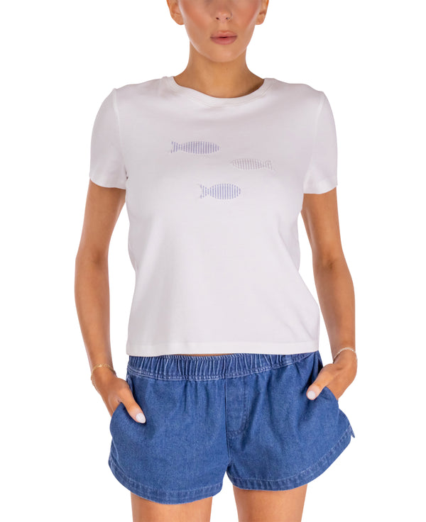 Amaya Fish Patchwork T-Shirt