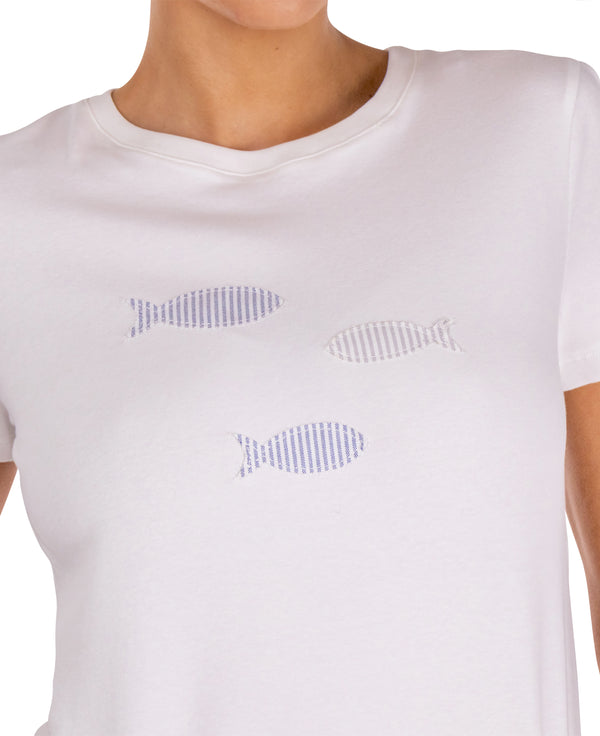 Amaya Fish Patchwork T-Shirt