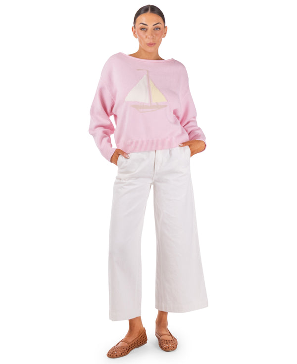 Suzy Knit Sailboat Sweater