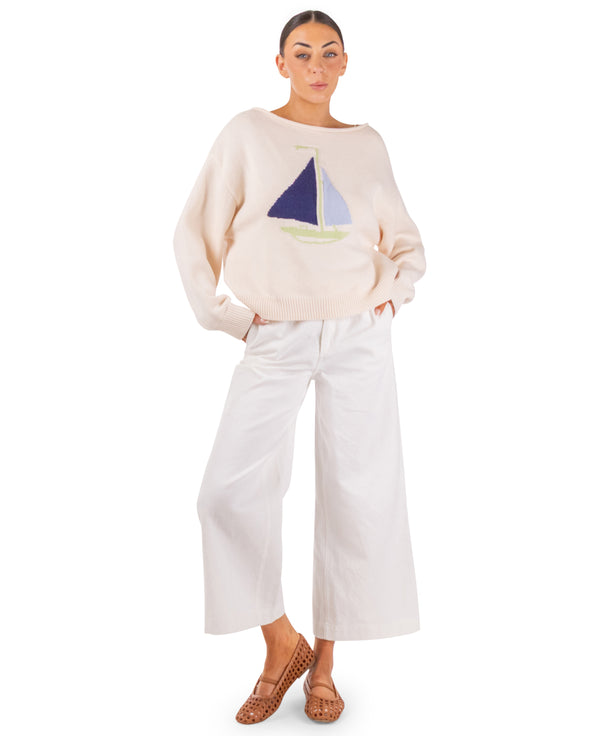 Suzy Knit Sailboat Sweater