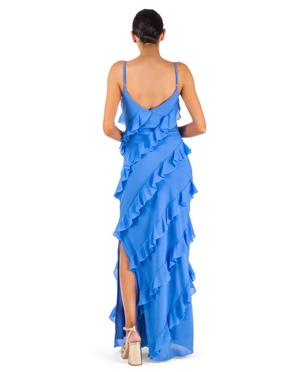 Alaia Ruffle Maxi Dress