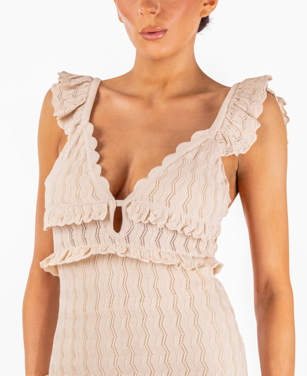 Molly Crochet Midi Dress