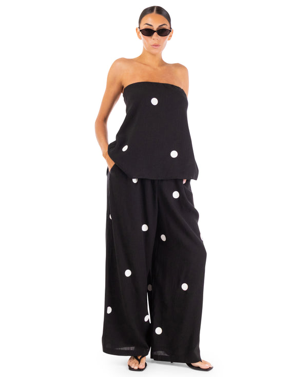 Jenny Polkadot Strapless Top