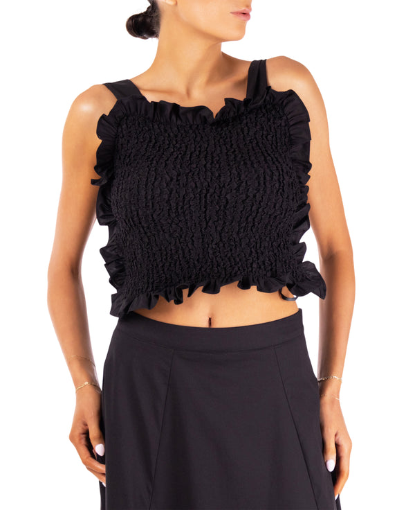 Kayla Ruffle Crop Top