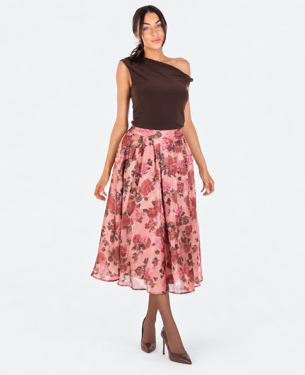 Lyss Floral Midi Skirt