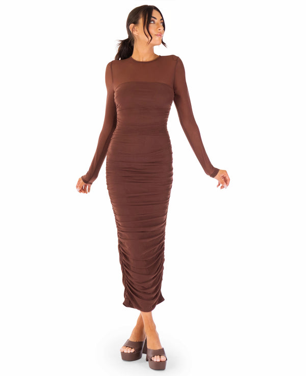 Brylee Mesh Midi Dress