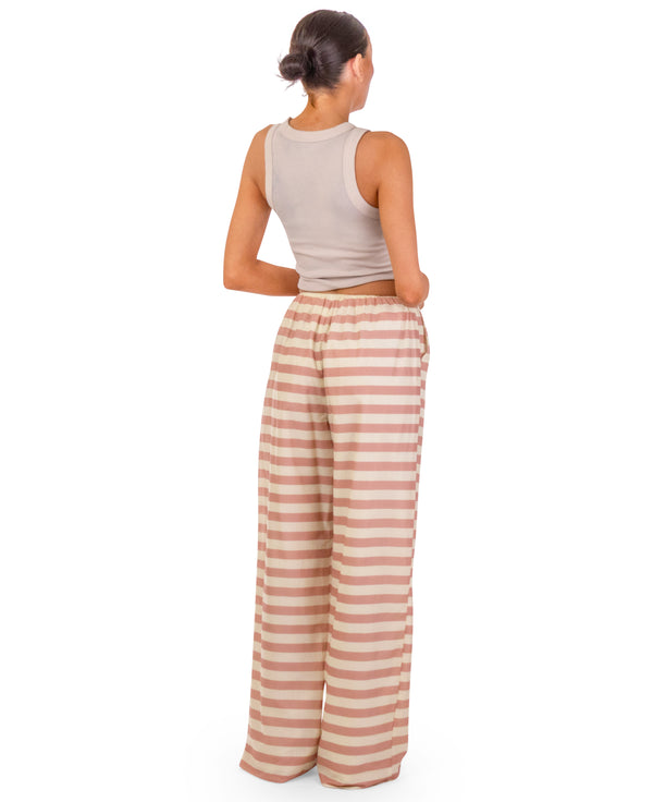 Polly Pink Striped Pants