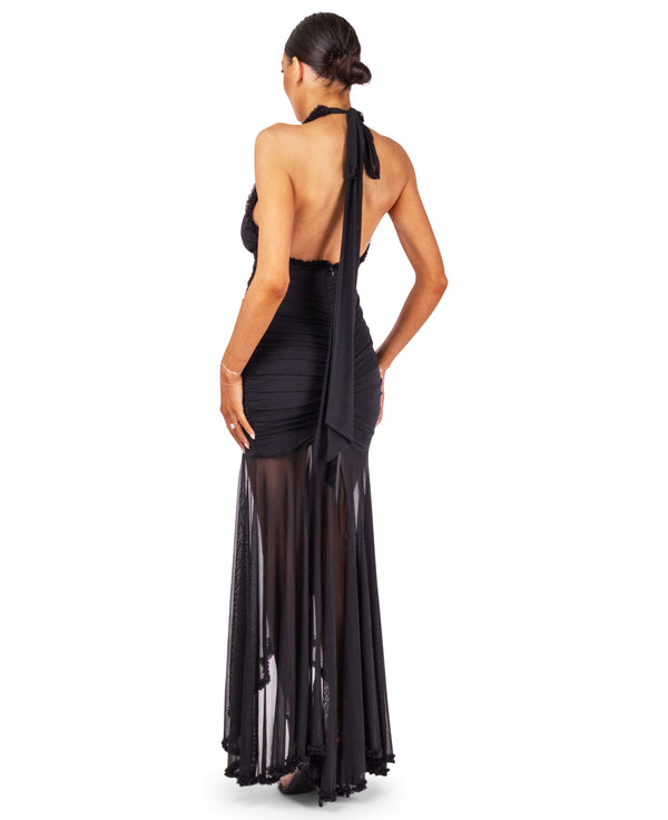 Leah Ruffle Maxi Dress
