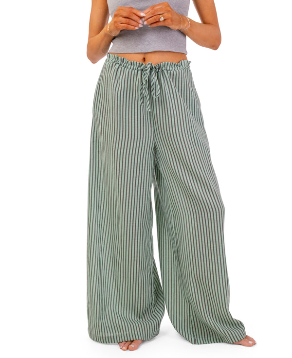 Julianna Striped Wide-Leg Pants