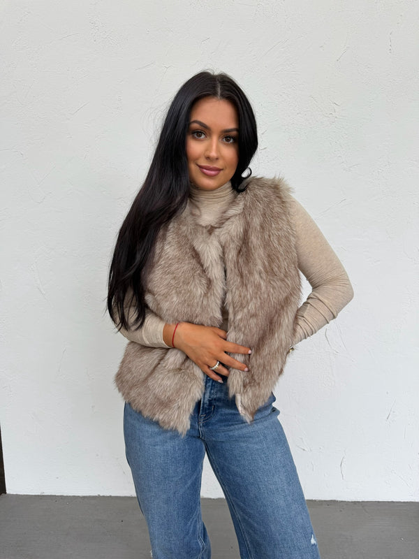 Cora Faux Fur Vest
