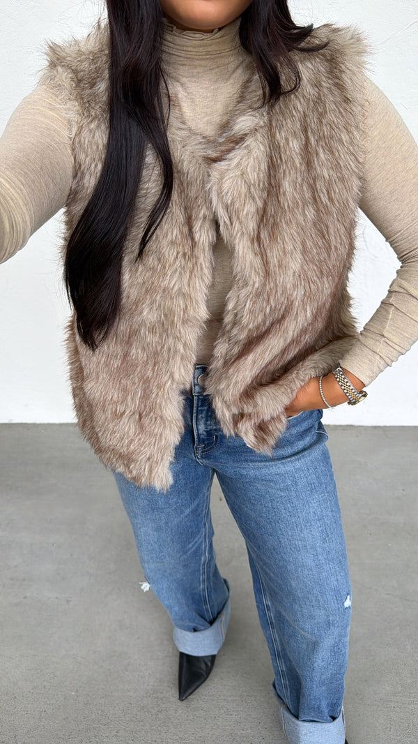 Cora Faux Fur Vest