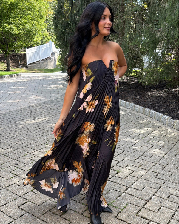 Gwen Pleated Maxi Dress