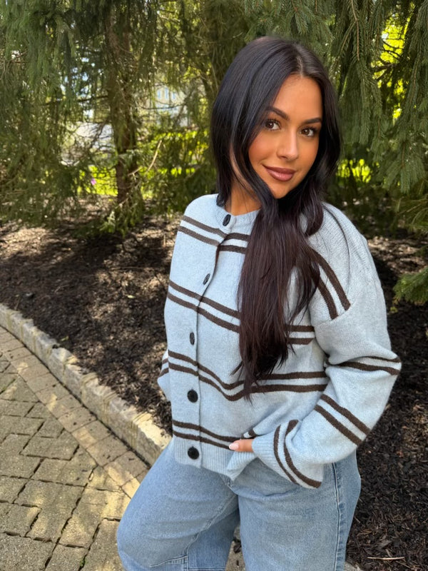 Leona Striped Cardigan