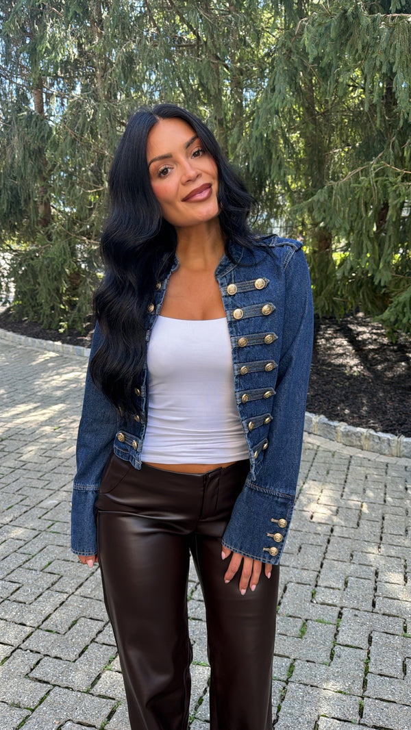 Raegan Military Button Jacket