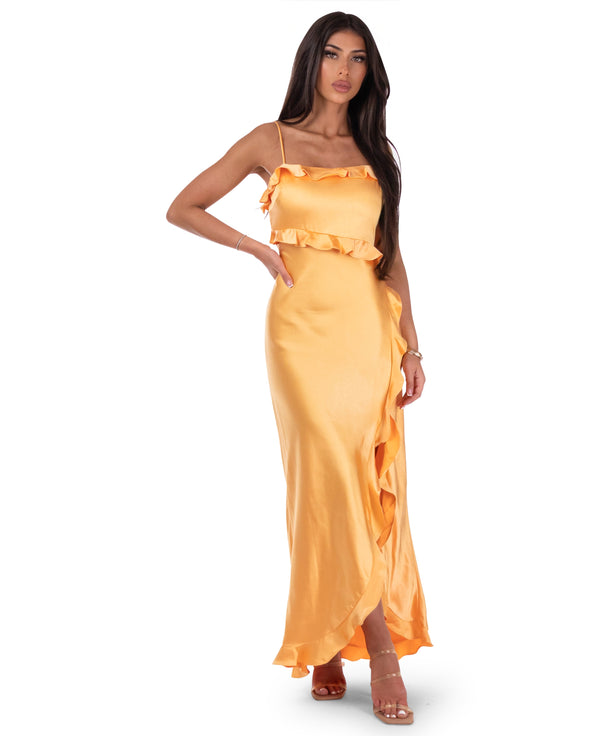 Eileen Satin Maxi Dress