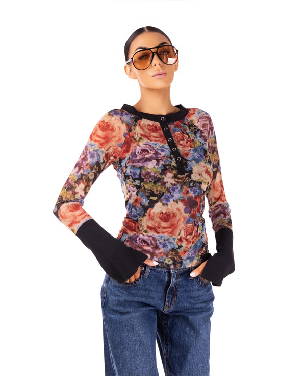 Khloe Floral Top