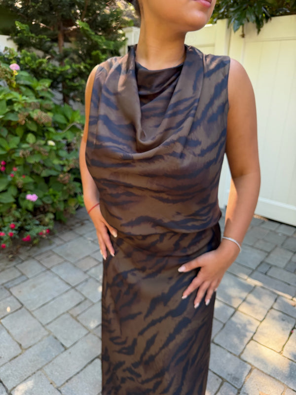 Lucia Zebra Print Skirt