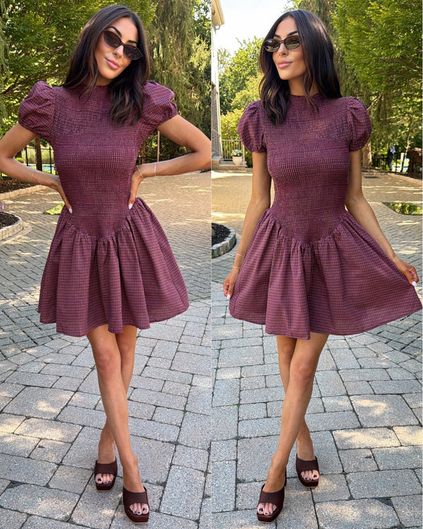 Evelyn Gingham Dress